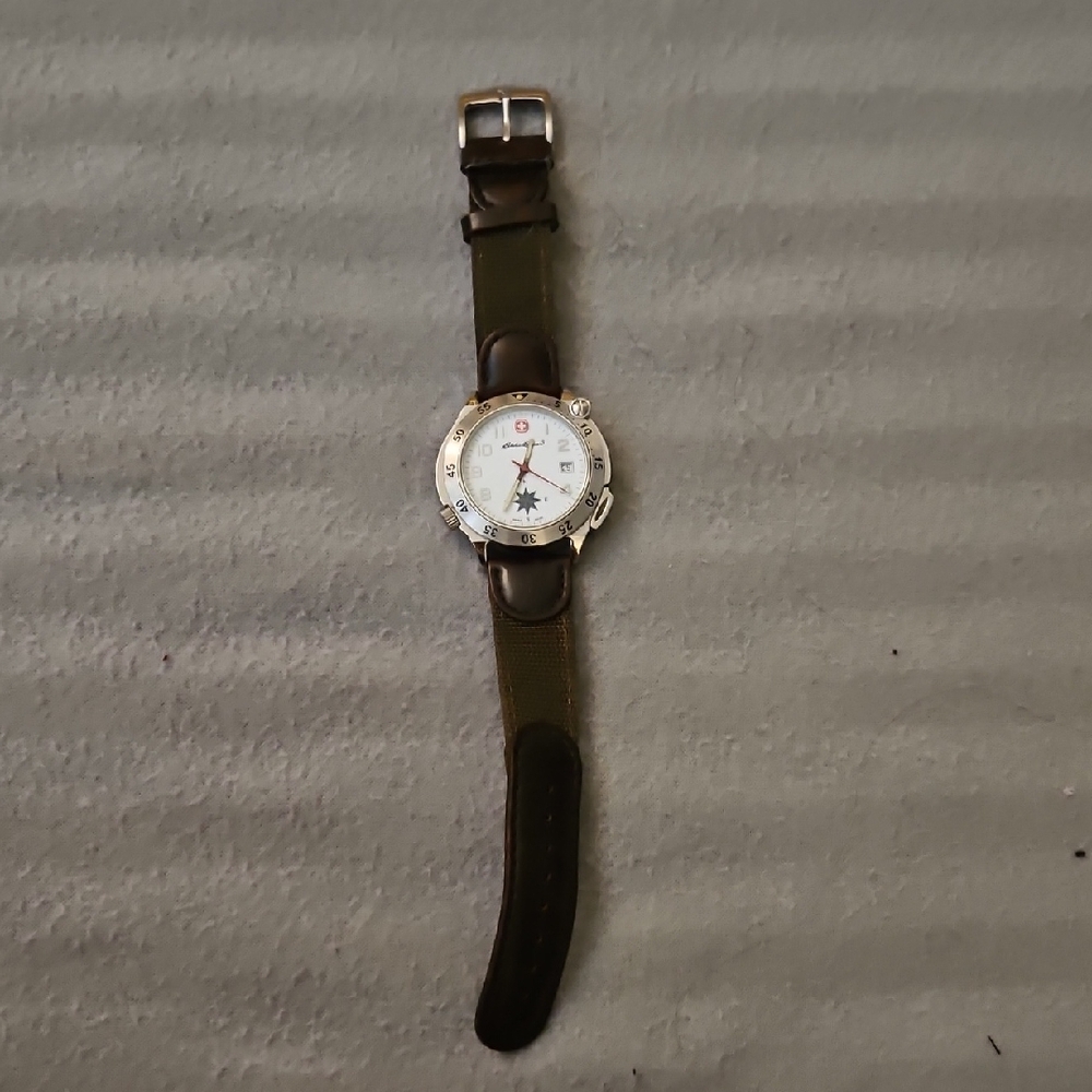 Eddie Bauer Green and Brown Men's Watch